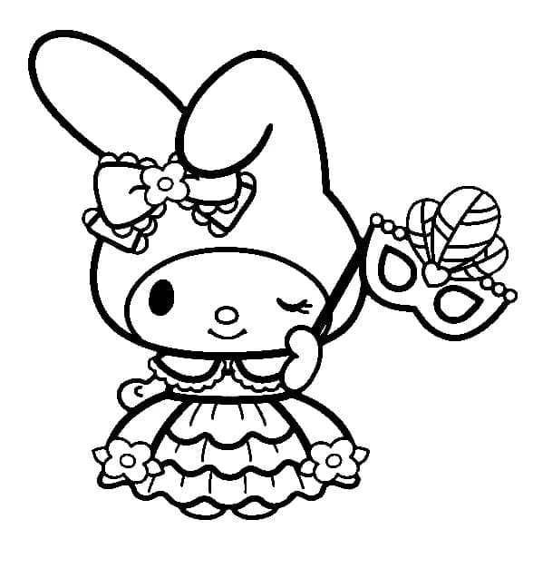 Coloriage My Melody Mignonne
