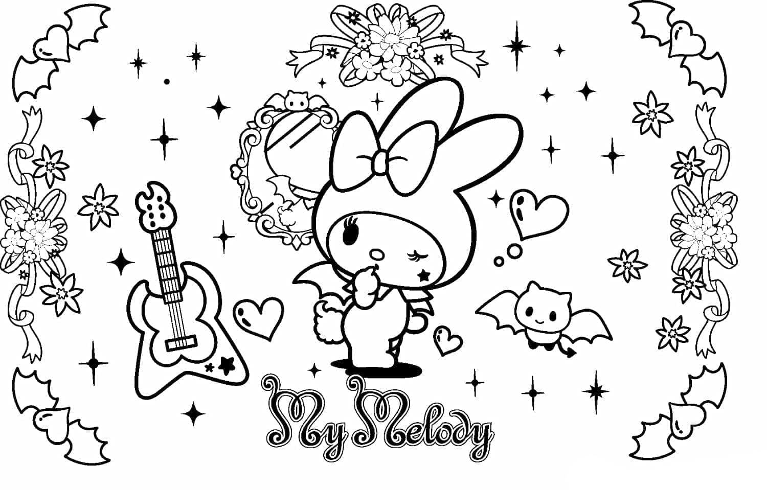 Coloriage My Melody très Mignonne