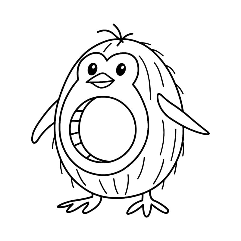 Coloriage Penguino Cocosino de Brainrot