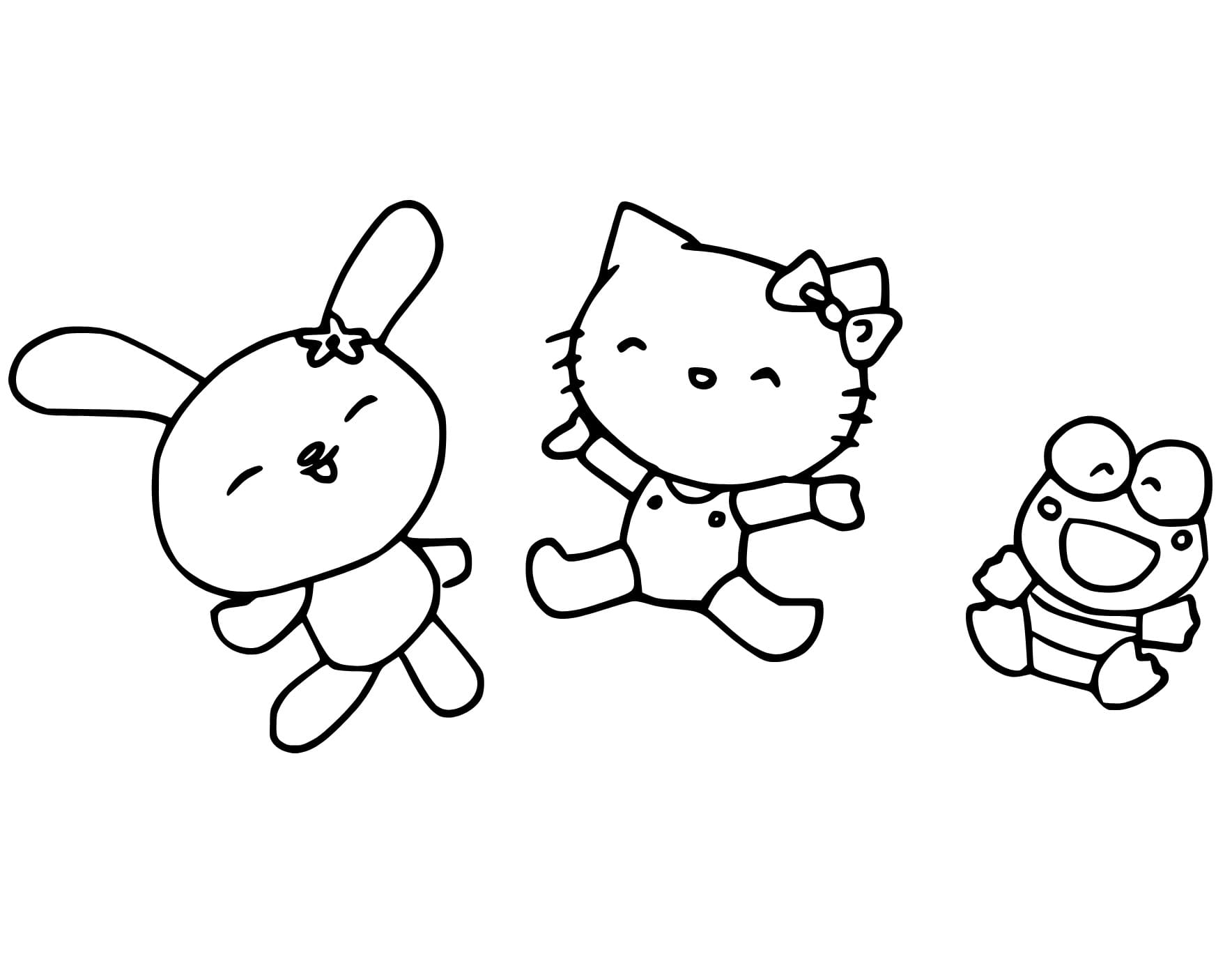 Coloriage Personnages Sanrio