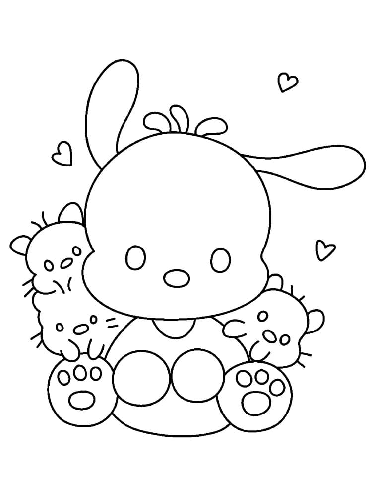 Coloriage Pochacco dans Sanrio