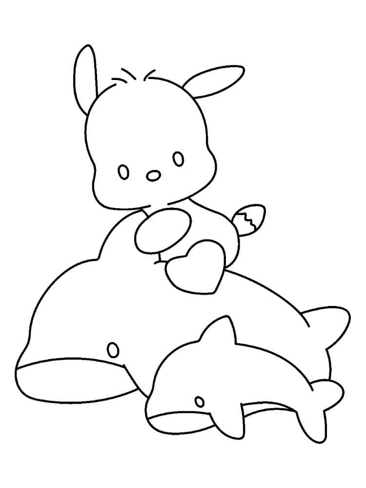 Coloriage Pochacco de Sanrio
