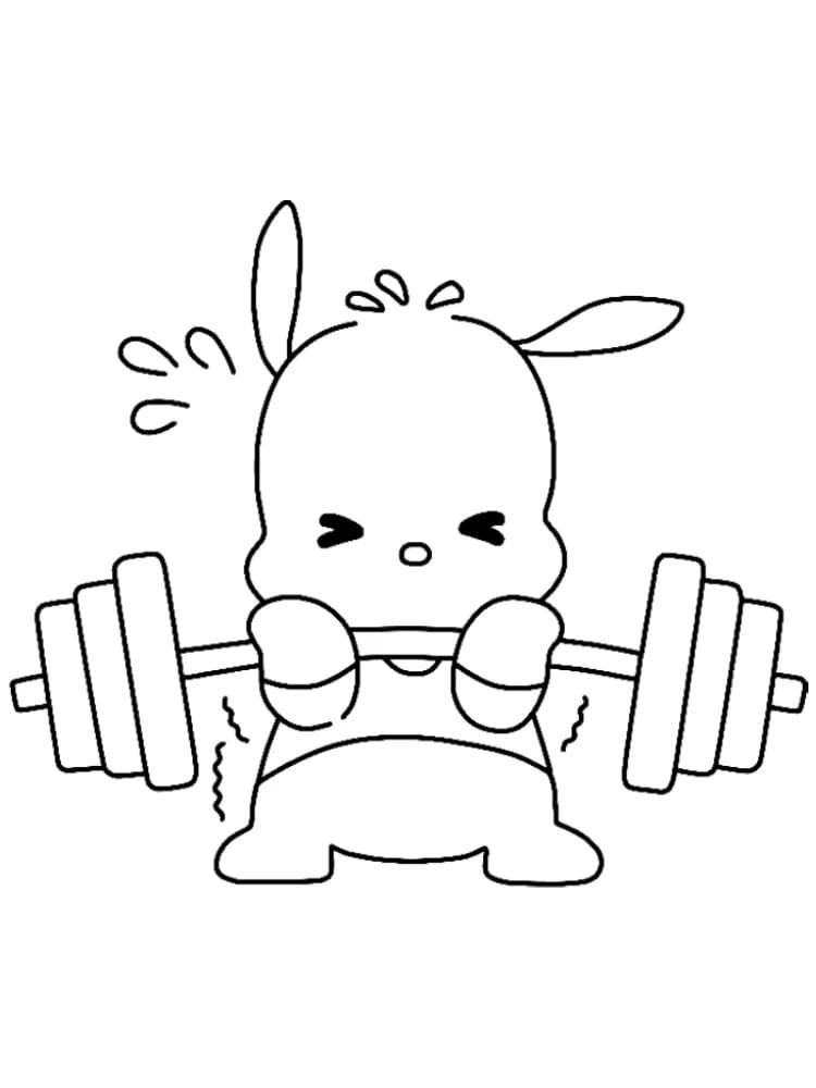 Coloriage Pochacco Fort