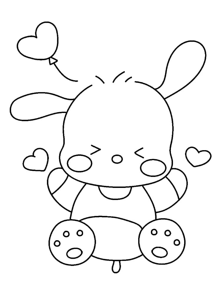Coloriage Pochacco Heureux