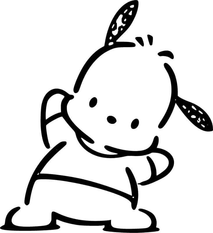 Coloriage Pochacco Joyeux