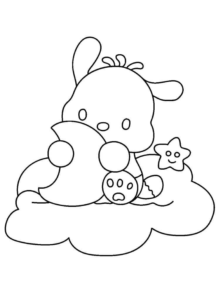 Coloriage Pochacco Sanrio
