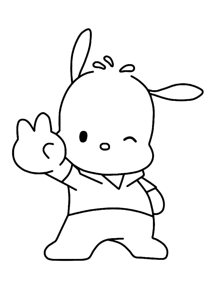 Coloriage Pochacco Très Mignon