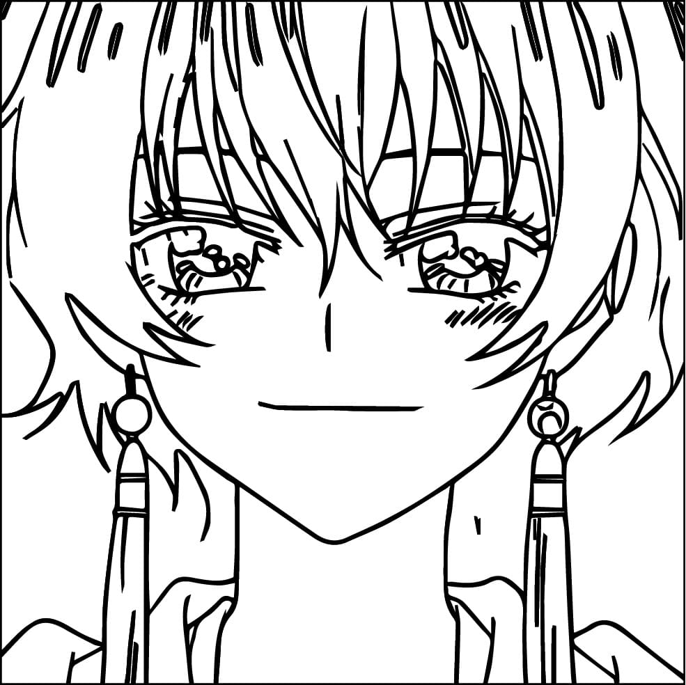 Coloriage Akatsuki no Yona