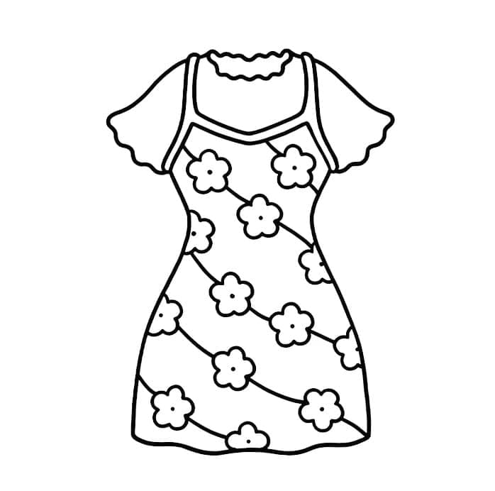 Coloriage Robe Coco Wyo