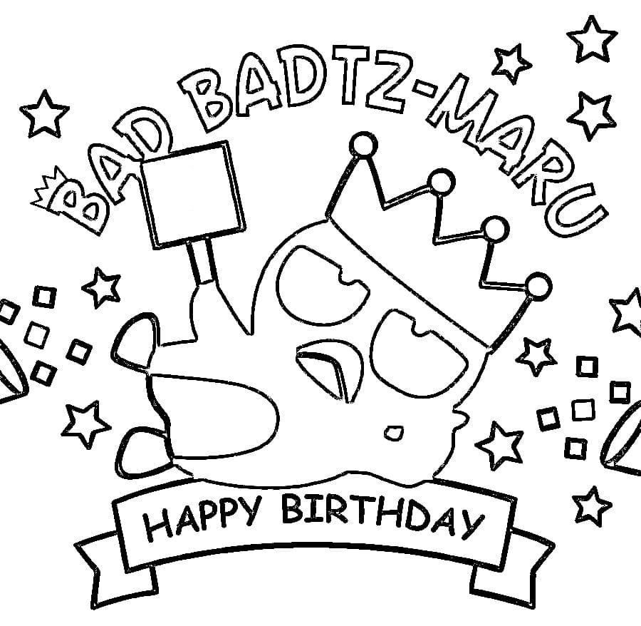 Coloriage Sanrio Badtz Maru