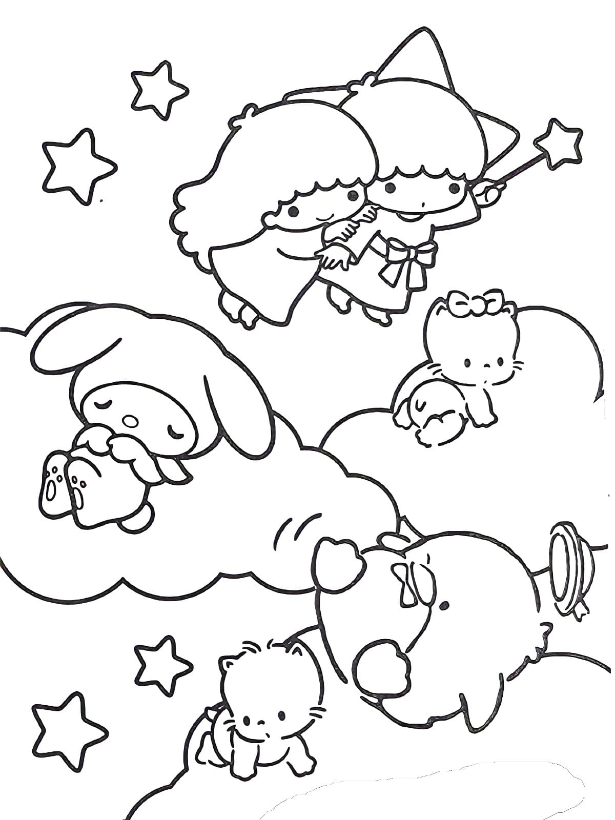 Coloriage Sanrio Gratuit Pour Enfants