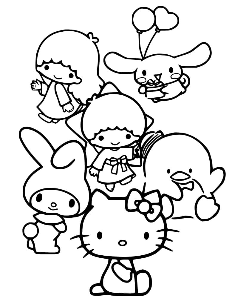 Coloriage Sanrio Gratuit