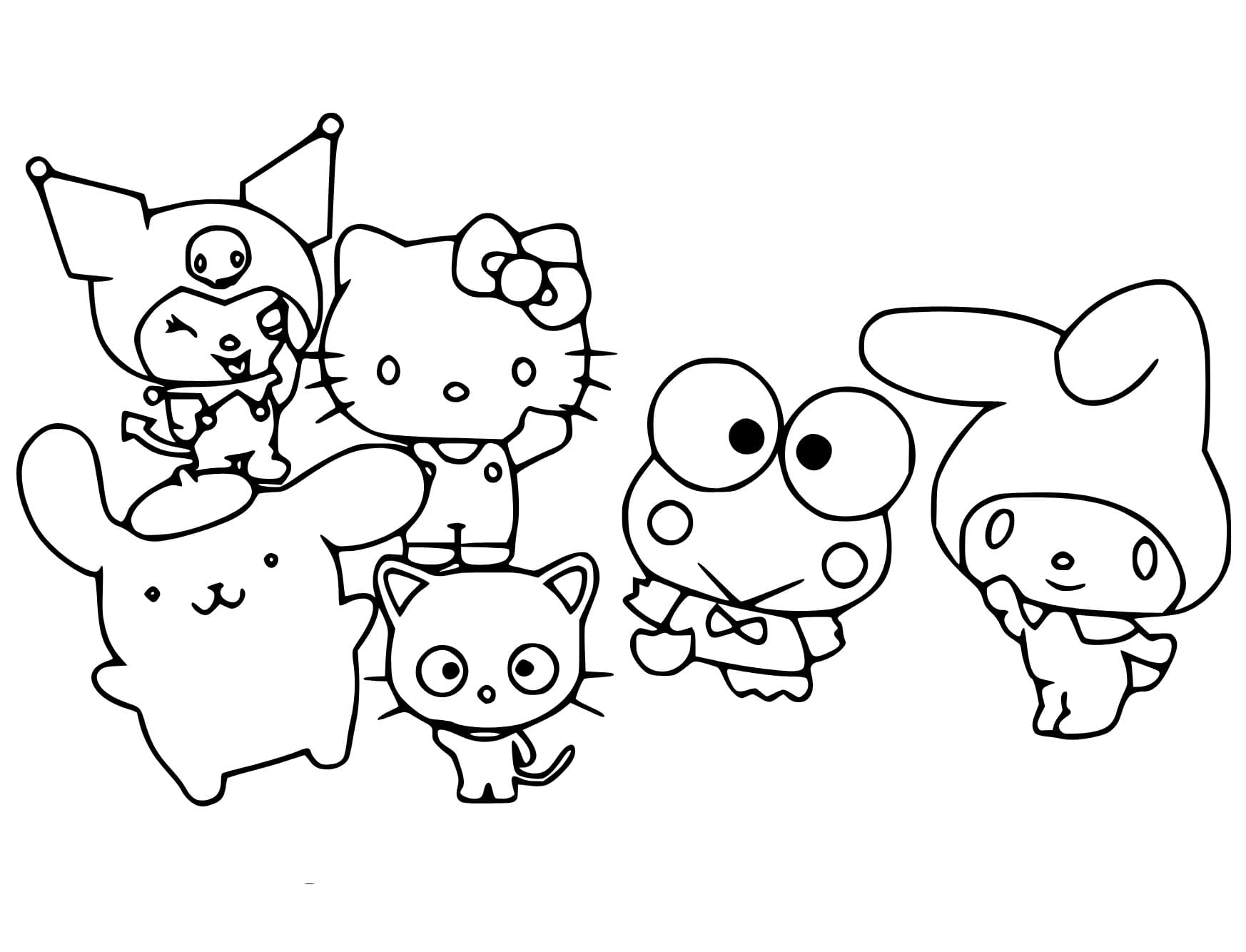 Coloriage Sanrio Mignon