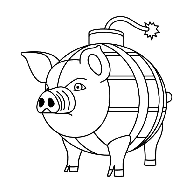 Coloriage Svinino Bombondino de Brainrot