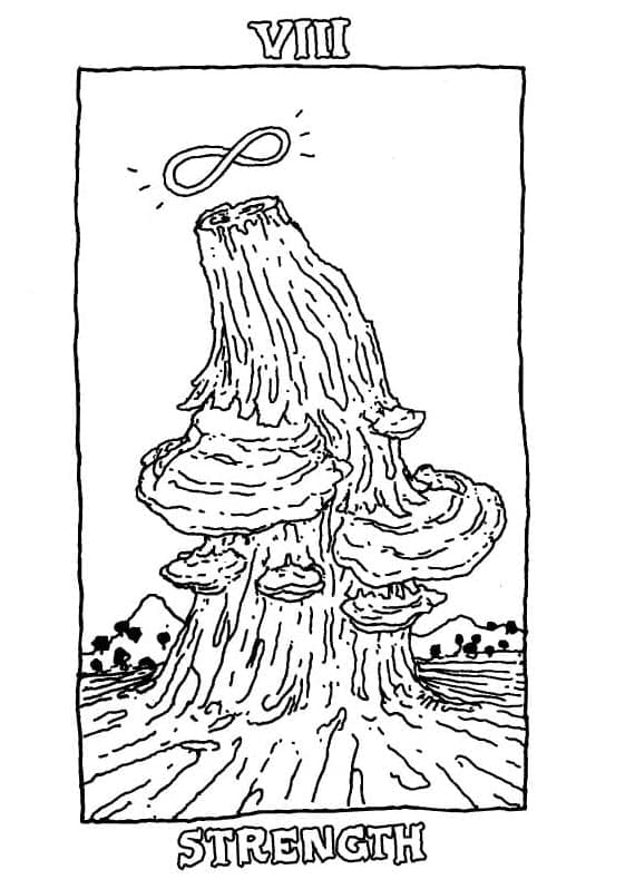Coloriage Tarot La Force