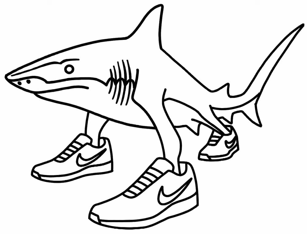 Coloriage Tralalero Tralala Brainrot