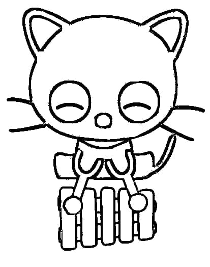 Coloriage Très Jolie Chococat