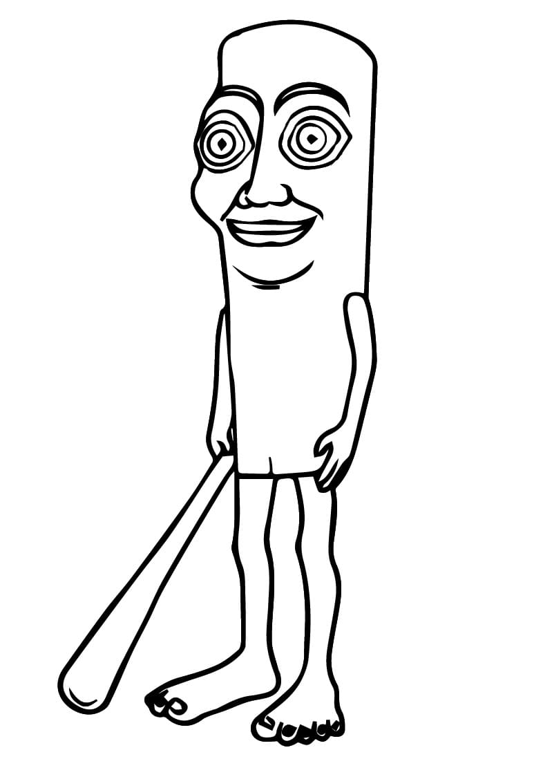 Coloriage Tung Tung Tung Sahur