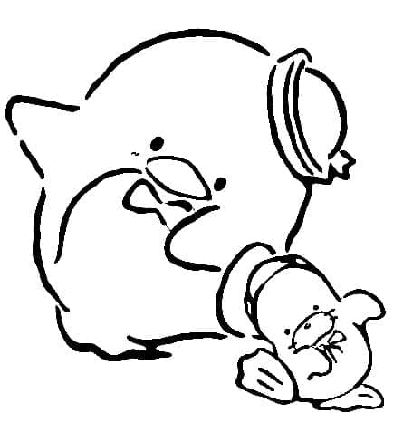 Coloriage Tuxedo Sam avec Chip