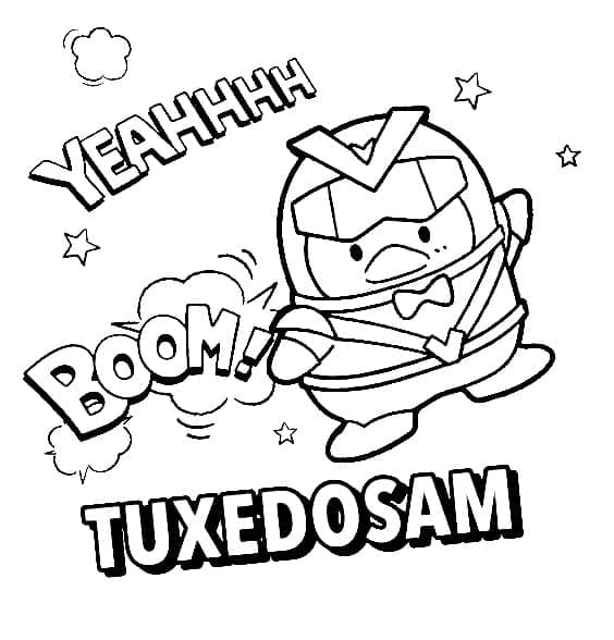 Coloriage Tuxedo Sam Imprimable Pour les Enfants