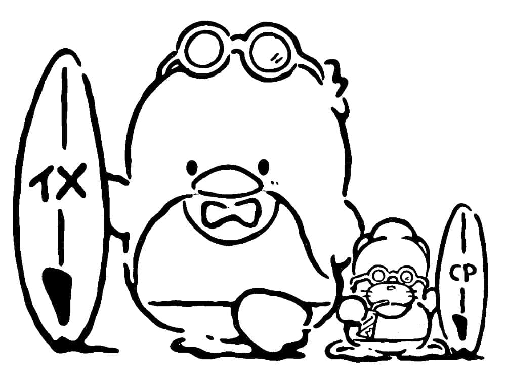 Coloriage Tuxedo Sam Mignon