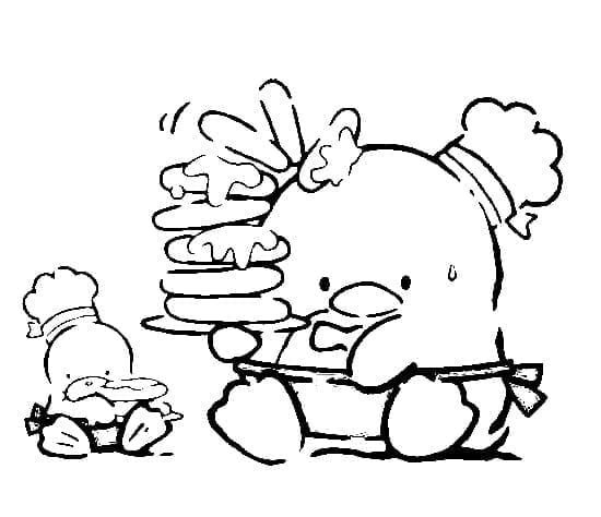 Coloriage Tuxedo Sam Très Mignon