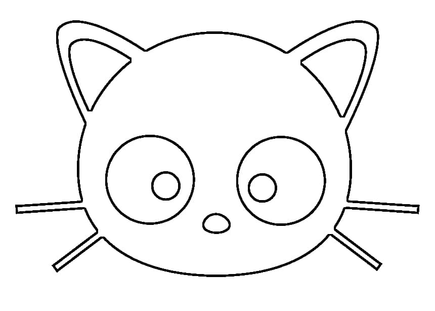 Coloriage Visage de Chococat
