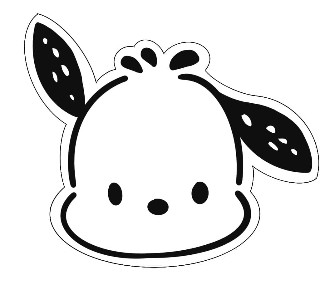 Coloriage Visage de Pochacco