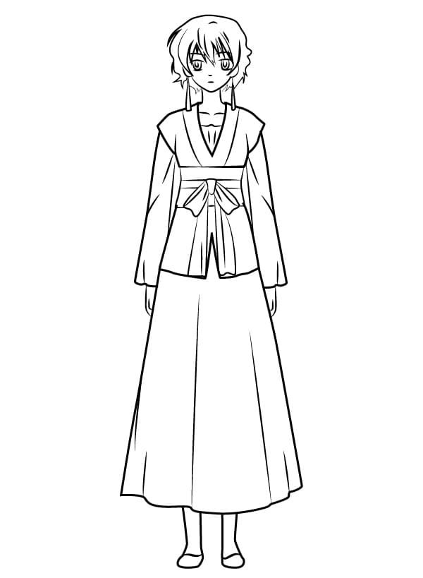 Coloriage Yona de Akatsuki no Yona