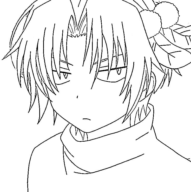 Coloriage Yoon dans Akatsuki no Yona