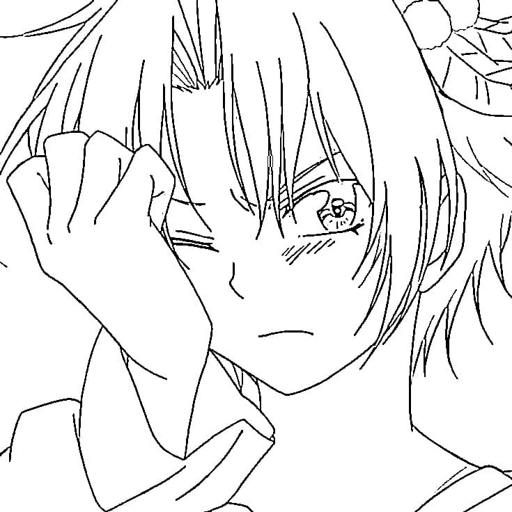 Coloriage Yoon de Akatsuki no Yona