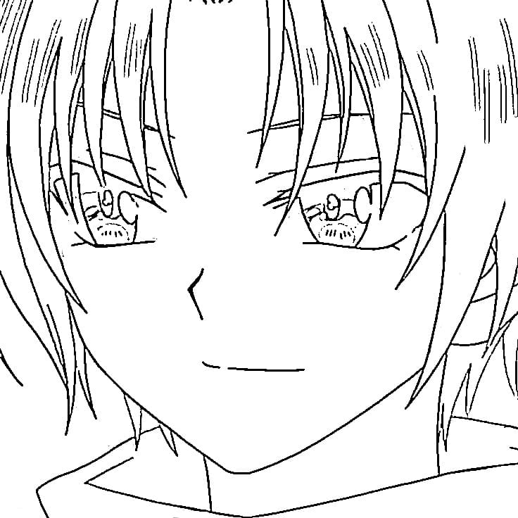 Coloriage Yoon de Anime Akatsuki no Yona
