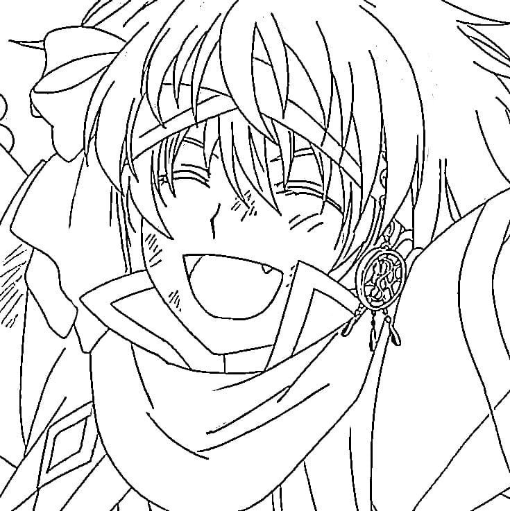 Coloriage Zeno de Akatsuki no Yona