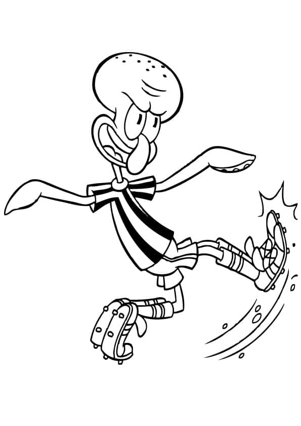 Coloriage Carlo Tentacule et le football