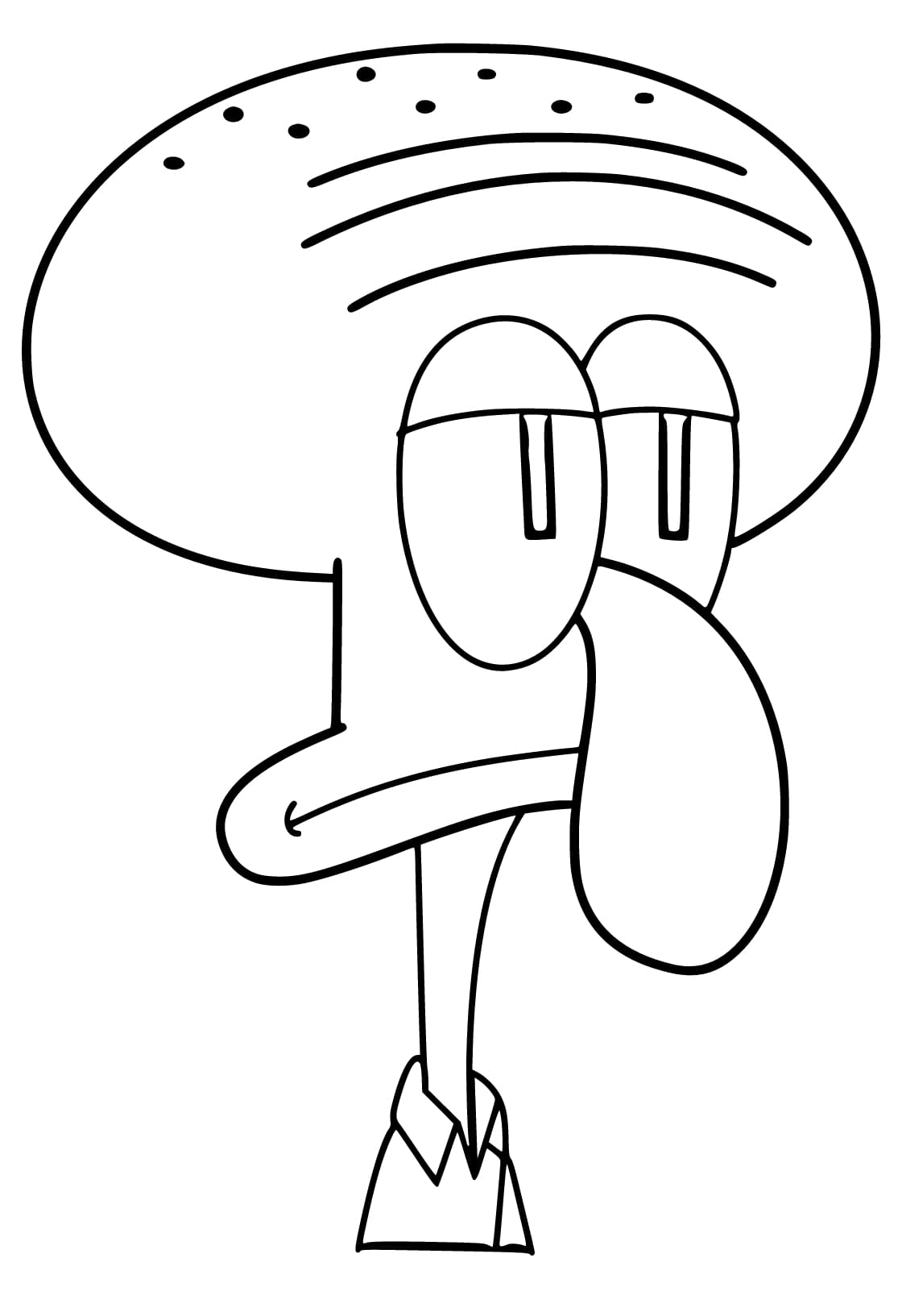 Coloriage Carlo Tentacule Facile