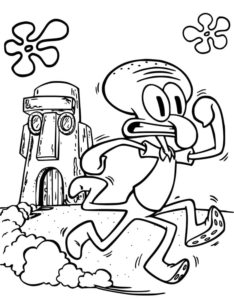 Coloriage Carlo Tentacule Gratuit