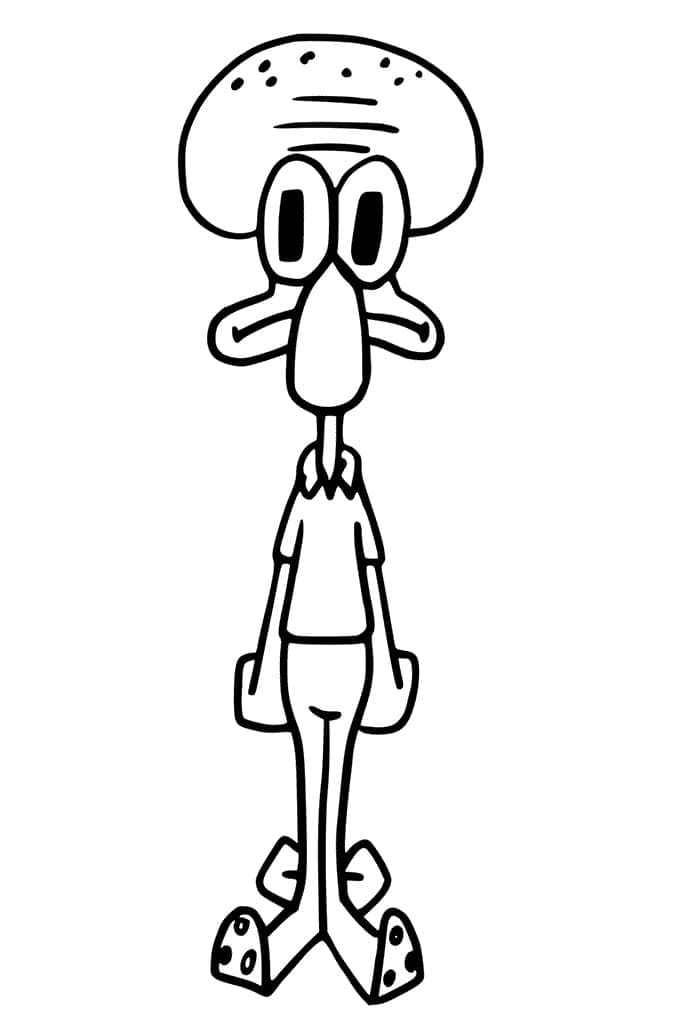 Coloriage Carlo Tentacule Imprimable Gratuit