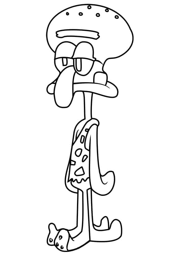 Coloriage Carlo Tentacule Imprimable Pour Enfants