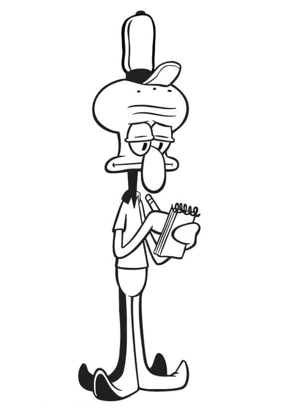 Coloriage Carlo Tentacule Imprimable