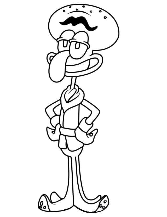Coloriage Carlo Tentacule Pour Enfants