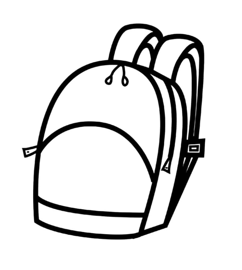 Coloriage Cartable Facile