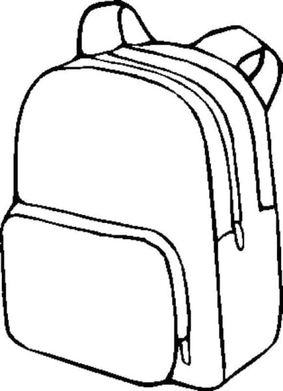 Coloriage Cartable Gratuit Pour Enfants