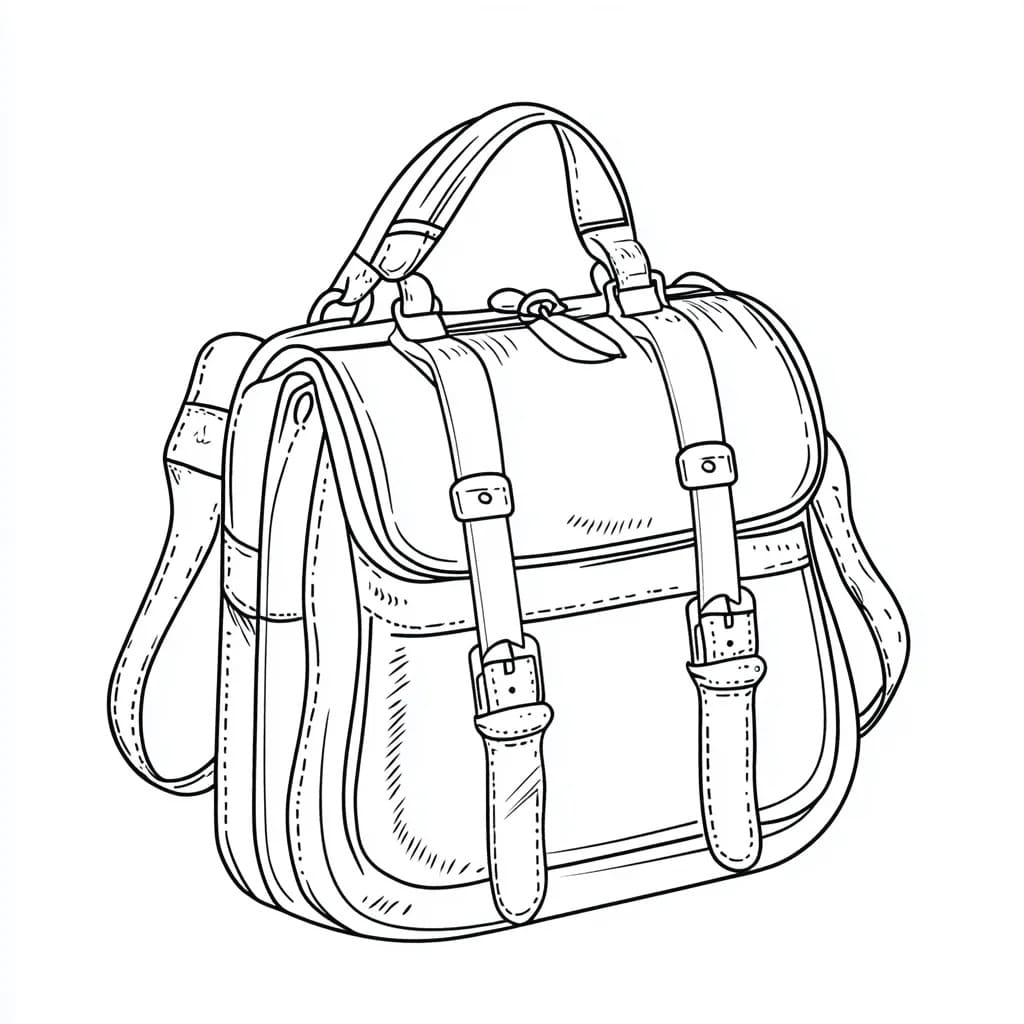 Coloriage Cartable Gratuit