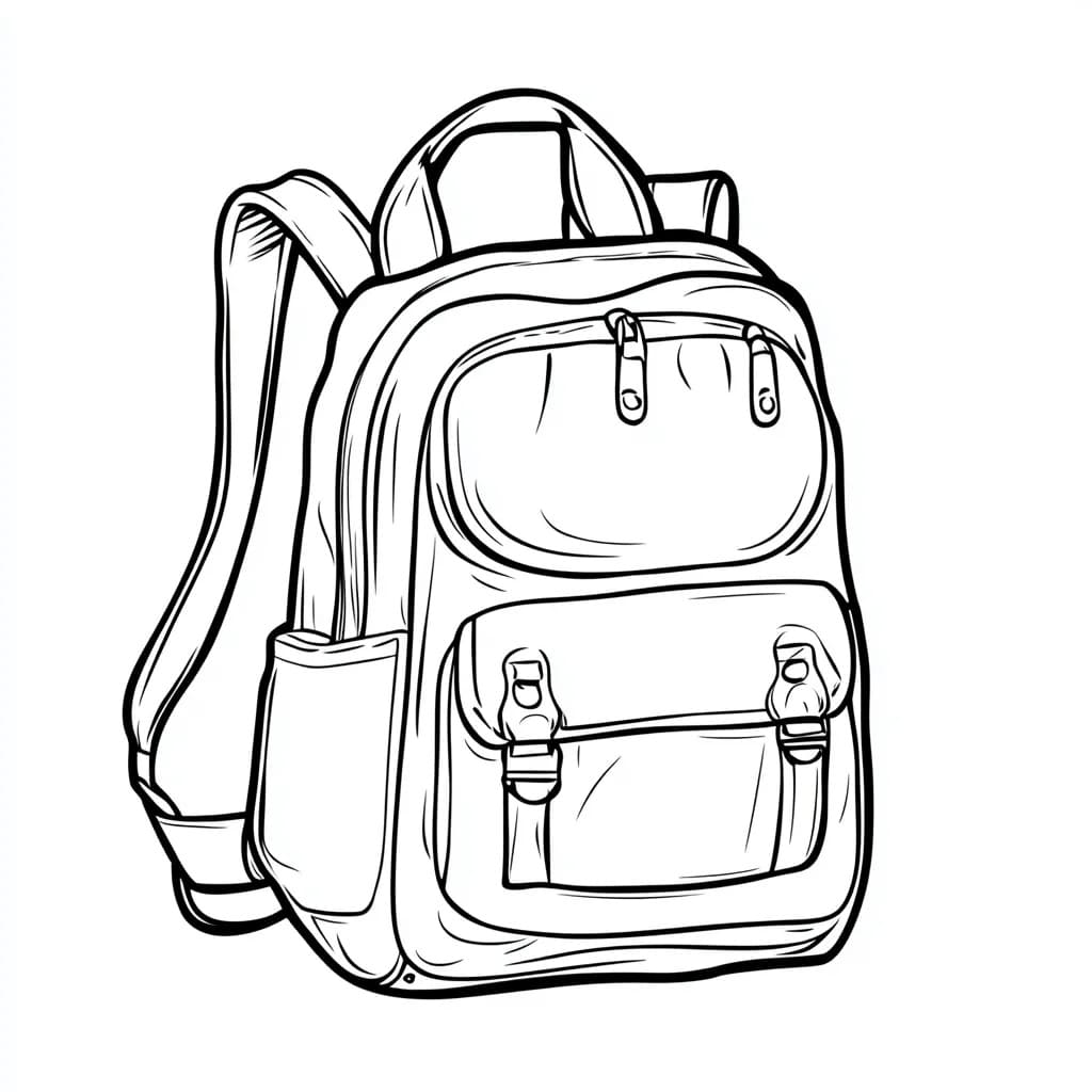 Coloriage Cartable Imprimable Gratuit