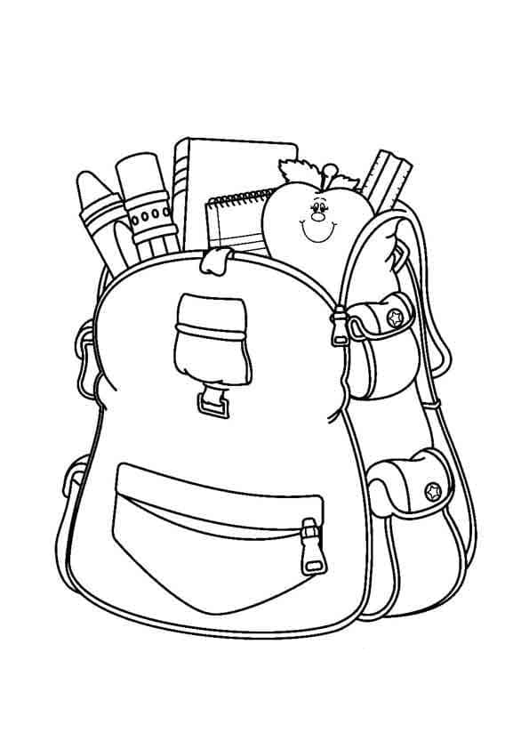 Coloriage Cartable Imprimable Pour Enfants