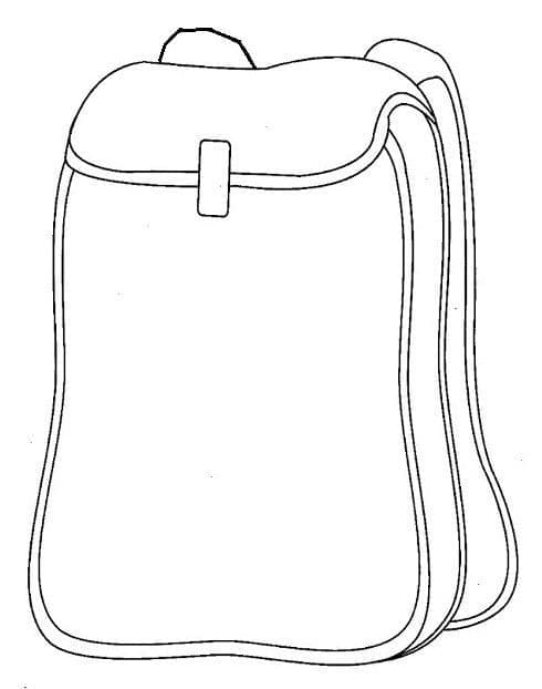 Coloriage Cartable Pour Enfants