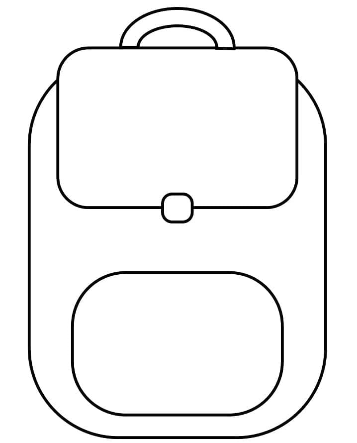 Coloriage Cartable pour les Enfants de 1 An