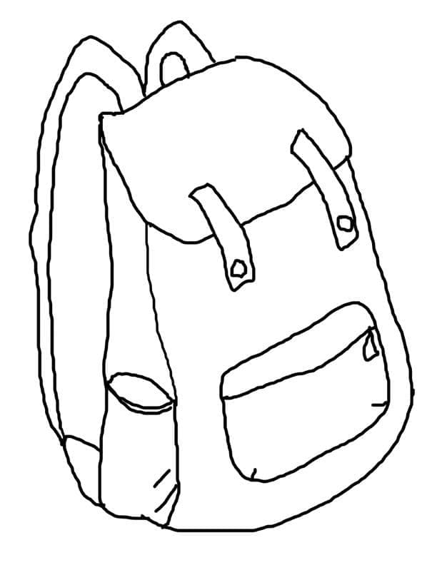 Coloriage Cartable pour les Enfants de 2 Ans