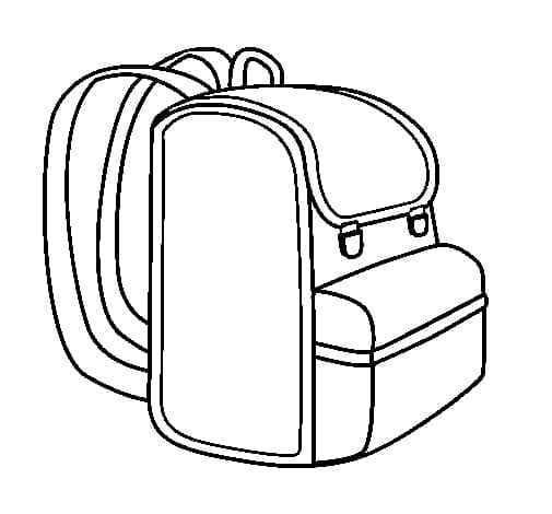 Coloriage Cartable pour les Enfants de 6 Ans