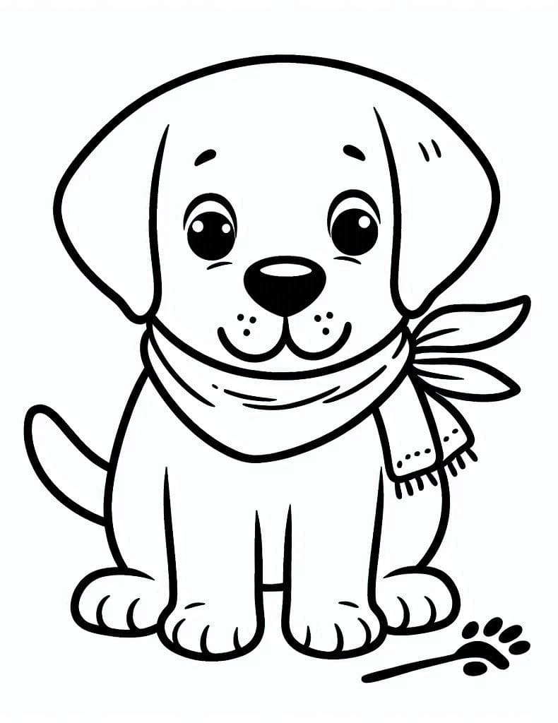 Coloriage Chien Labrador